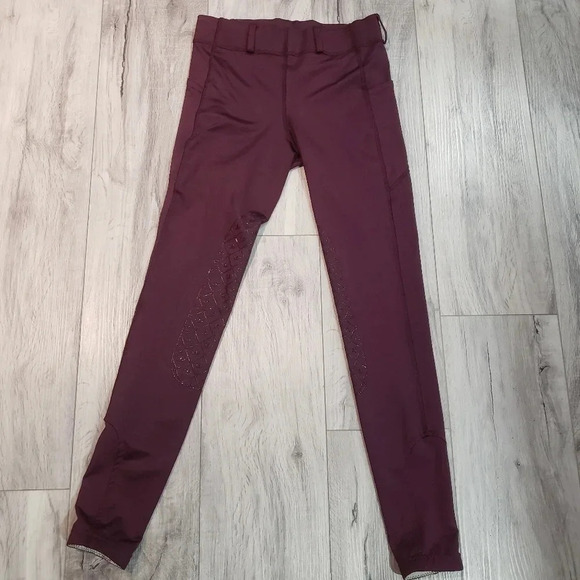 Ovation Pants - Ovation Womans Riding Tights Size 28  (wine)